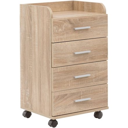 Rollcontainer braun Spanplatte