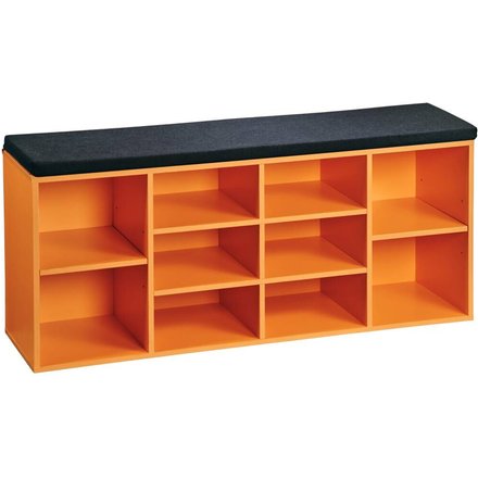 Kesper Schuhregal orange Spanplatte