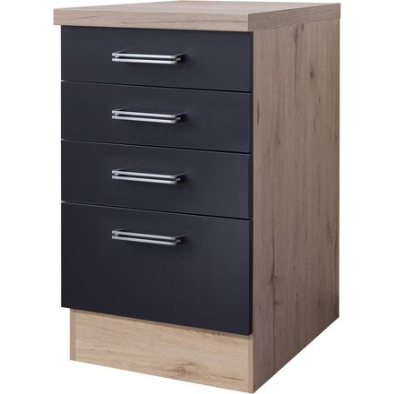 Schubkastenschrank Elva anthrazit