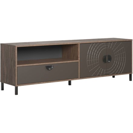 Lowboard Fusion Eiche dunkel Nachbildung bronze Optik
