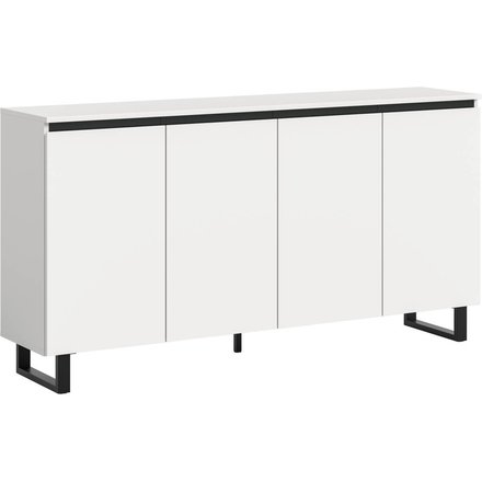 Sideboard Tomasa weiß schwarz