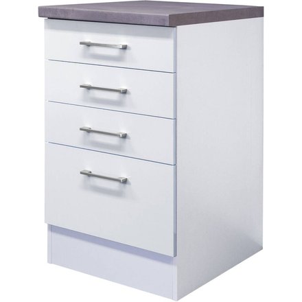 Schubkastenschrank Vita weiß matt