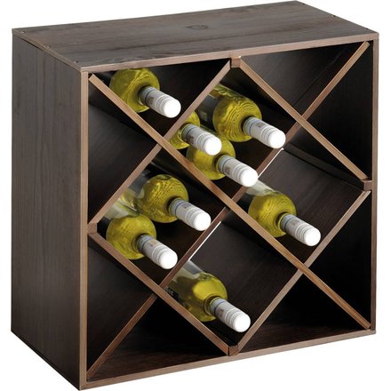 Kesper Weinregal stapelbar natur Holz