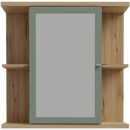Spiegelschrank Eiche Artisan Nachbildung salbei