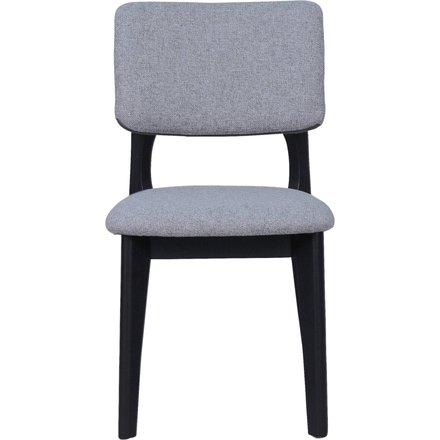 Stuhl ELSA, 2er-Set grau Webstoff