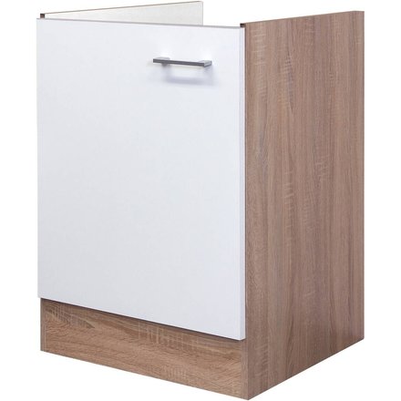 Spülenschrank Samoa weiß Eiche Nachbildung