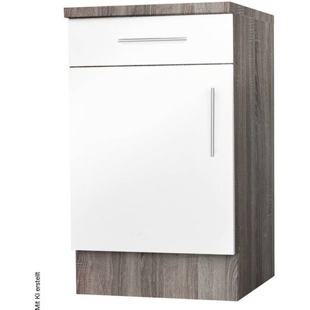 Unterschrank weiß Hochglanz