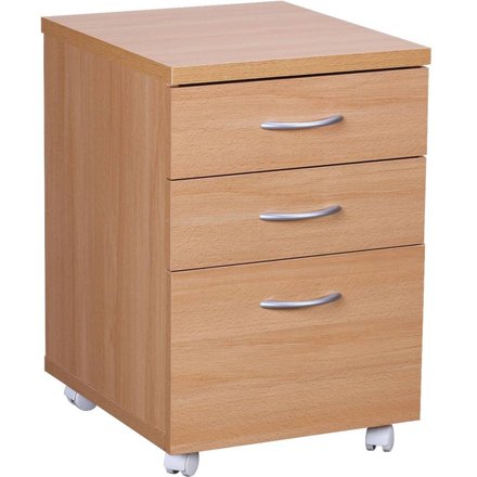 Rollcontainer braun Spanplatte