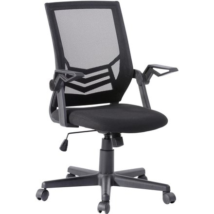 Drehstuhl Jilli schwarz Netzstoff Nylon