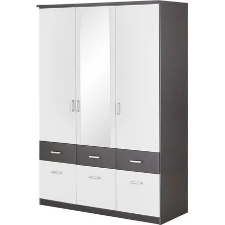 Drehtürenschrank Glasgow, weiß