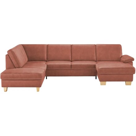 meinSofa Wohnlandschaft Kunstleder Samu, rot
