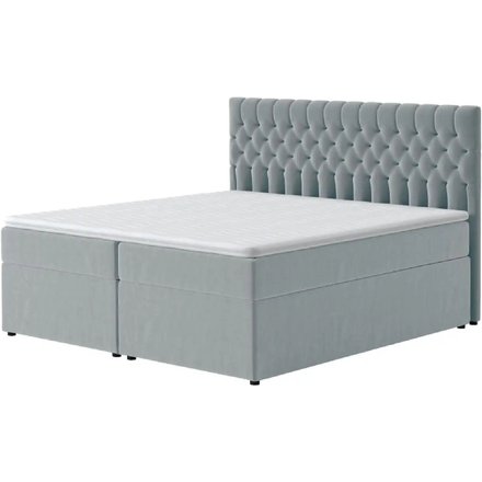 Boxbett mit Bettkasten Belek, grau