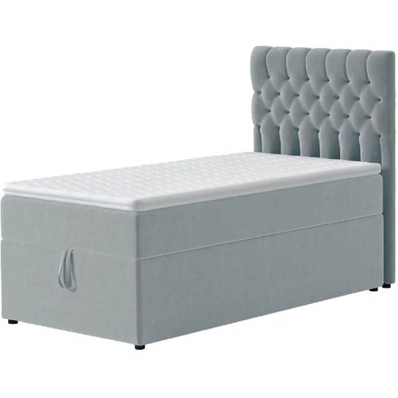 Boxbett mit Bettkasten Belek, grau