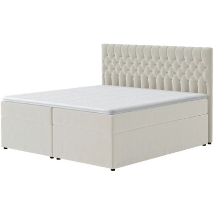 Boxbett mit Bettkasten Belek, beige