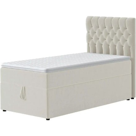 Boxbett mit Bettkasten Belek, beige