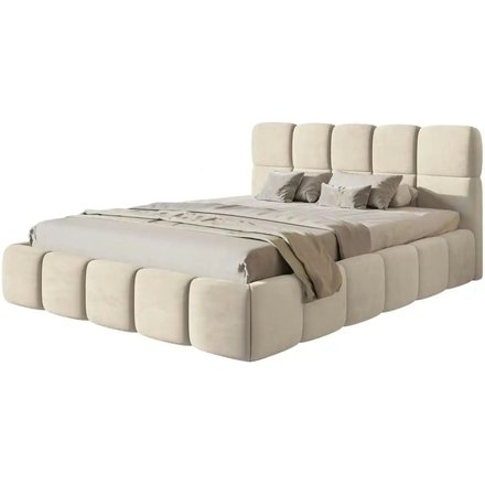 Selsey Polsterbett mit Lattenrost Cloudy, beige