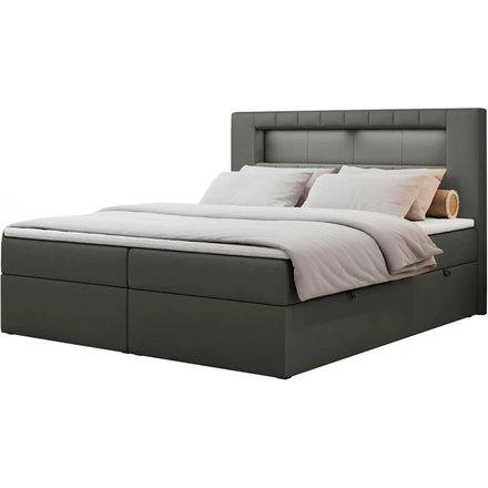 Boxbett mit Bettkasten Gold 5, grau