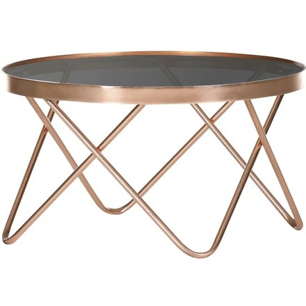 Couchtisch Shine, kupfer