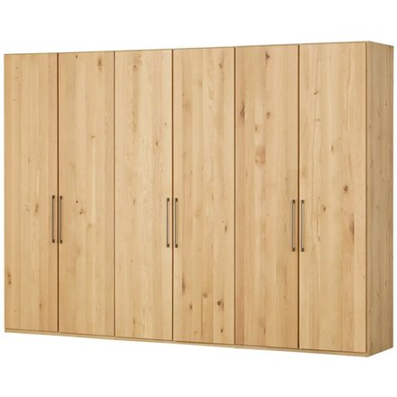 Woodford Drehtürenschrank 6-türig teilmassiv Smilla, holzfarben