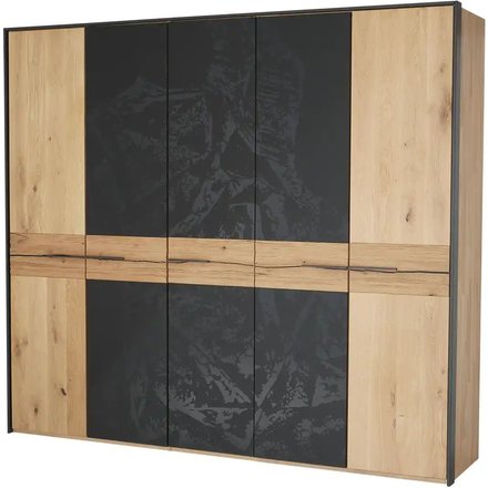 Drehtürenschrank 5-türig Kava, holzfarben