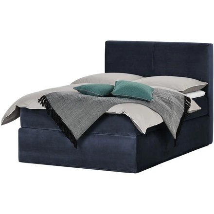 Boxi Boxspringbett 140 x 200 cm Boxi Classic, blau