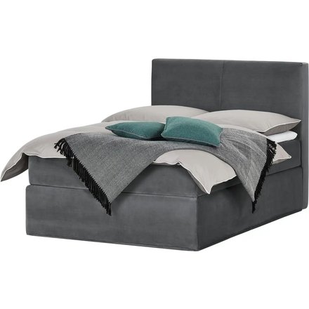 Boxi Boxspringbett 140 x 200 cm Boxi Classic, grau