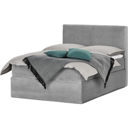 Boxi Boxspringbett 140 x 200 cm Boxi Classic, grau