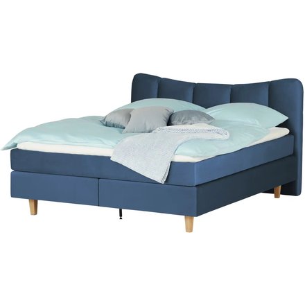 Boxspringbett Dalur, blau