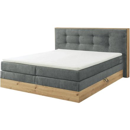 Boxspringbett Preston 6, grau