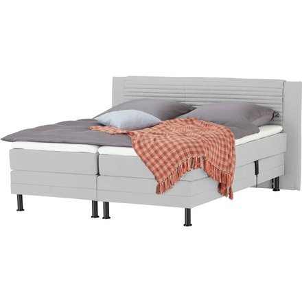 Motor-Boxspringbett Synda, grau