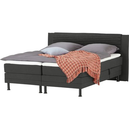 Motor-Boxspringbett Synda, grau