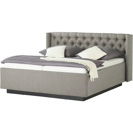 meinBett Polsterbettgestell Eyra, grau