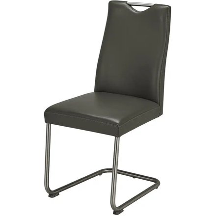 Leder-Schwingstuhl Canto II, grau