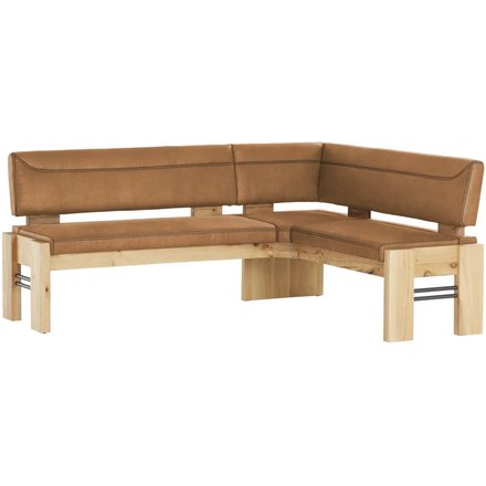 Eckbank massiv Floyd, braun