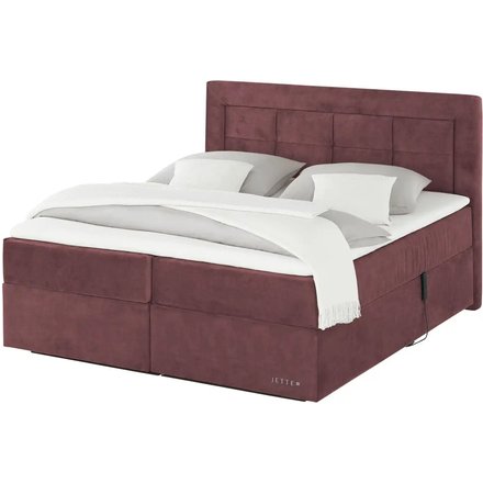 Jette Home Motor-Boxspringbett Jette Patch, rot