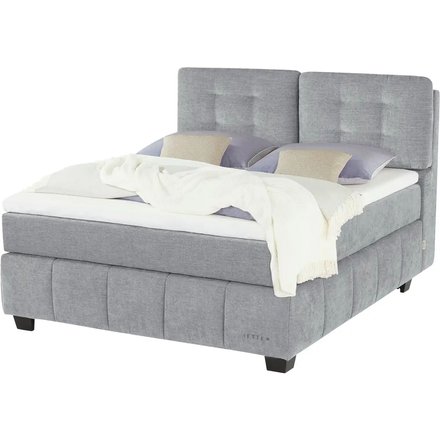 Jette Home Boxspringbett Jette Pillow, grau