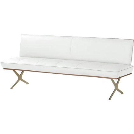 KOINOR Sitzbank Leder Dining System 1, weiß