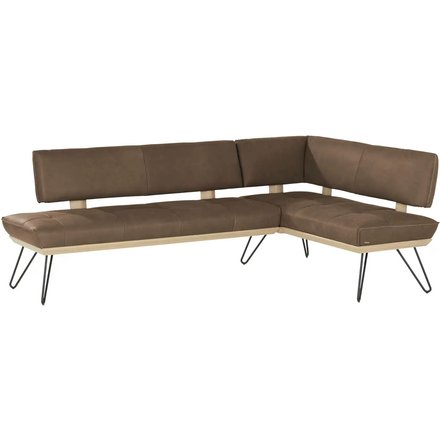 KOINOR Eckbank Leder Dining System 4, braun