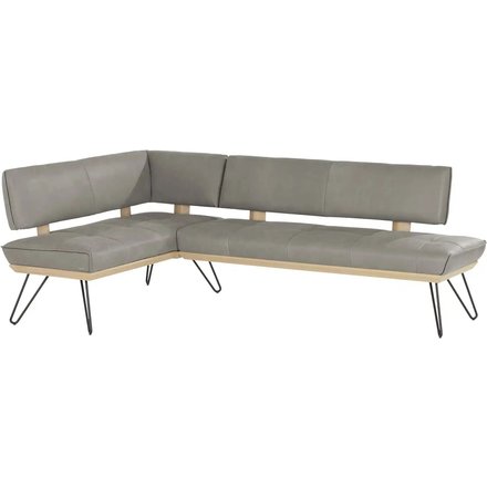 KOINOR Eckbank Leder Dining System 4, grau