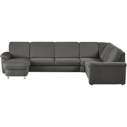 meinSofa Wohnlandschaft Mikrofaser Rita, grau
