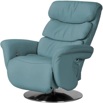 himolla Leder-Relaxsessel Leder 7628, türkis/petrol