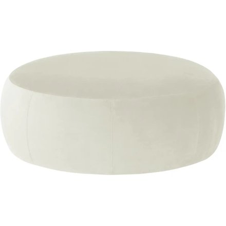 Samt Hocker Amadi, creme