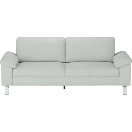Max Schelling Ledersofa mit Winkelfüßen Maximum, grau