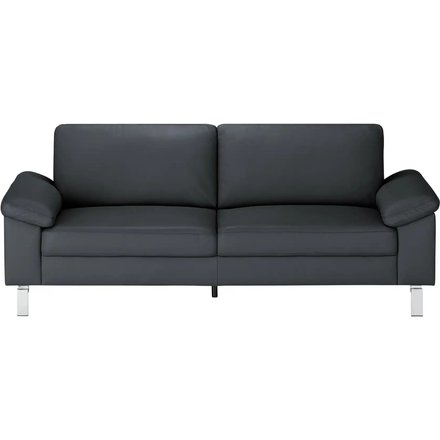 Max Schelling Ledersofa mit Winkelfüßen Maximum, blau