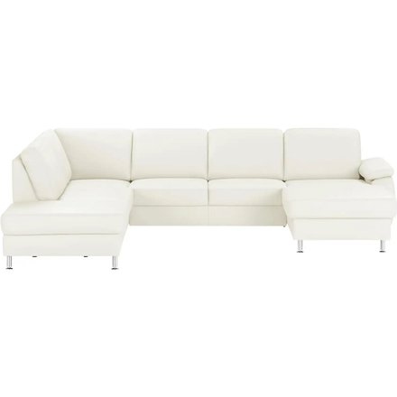 meinSofa Wohnlandschaft mit Sitz- und Rückenbezug aus Leder Kathi, weiß