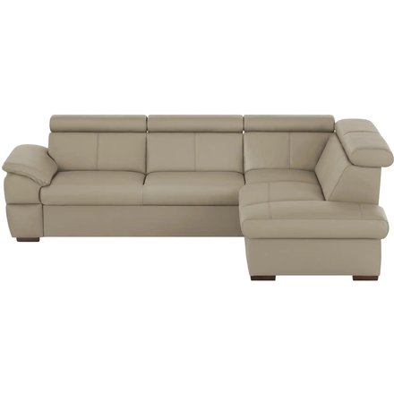 uno Ecksofa aus Echtleder Town, braun