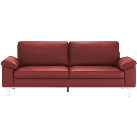 Einzelsofa aus Echtleder Bena, rot