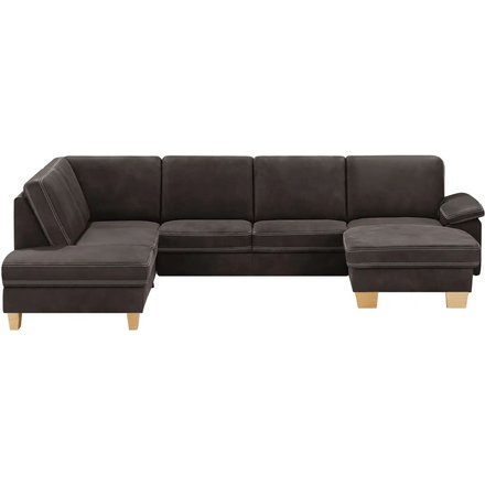 meinSofa Wohnlandschaft Leder Samu, braun