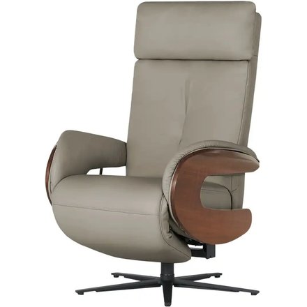 himolla Ledersessel 7818, grau