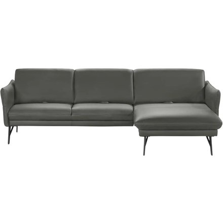 himolla Ecksofa Leder 1928, grau